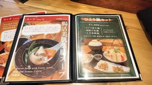 Menu at Taiwan Rakuzen - 台湾ベジキッチン楽膳 in Osaka