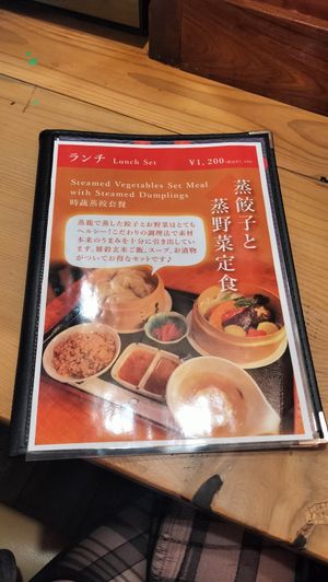 Menu at Taiwan Rakuzen - 台湾ベジキッチン楽膳 in Osaka