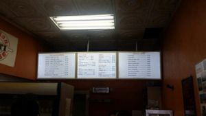 menu at Indian Roti House in Toronto