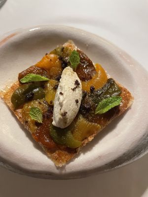  Peppers with cashew cheesee  at Sensi Restaurant in Amalfi