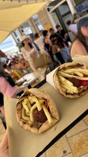 Rote Bete Falafel Pita   at To Steki  in Paxos