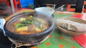   at Shyadma's Vegan Food in Essaouira