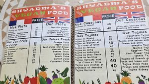 The food was ok, nice, but expected a little more... at Shyadma's Vegan Food in Essaouira