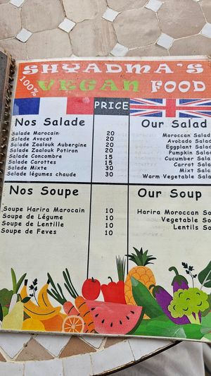 at Shyadma's Vegan Food in Essaouira