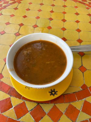 Soup at Shyadma's Vegan Food in Essaouira