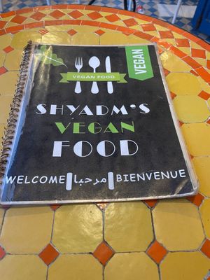 Menu at Shyadma's Vegan Food in Essaouira