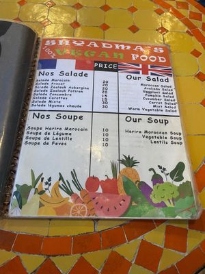  at Shyadma's Vegan Food in Essaouira