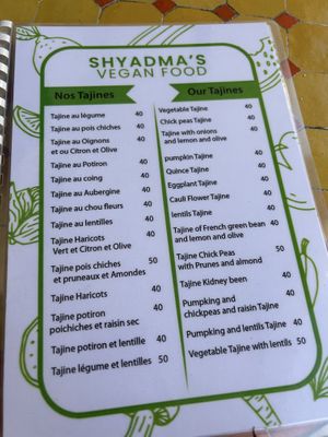   at Shyadma's Vegan Food in Essaouira