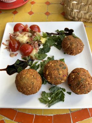 Falafel plate   at Shyadma's Vegan Food in Essaouira