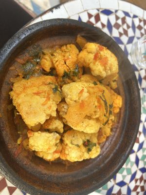 Cauliflower tajine  at Shyadma's Vegan Food in Essaouira