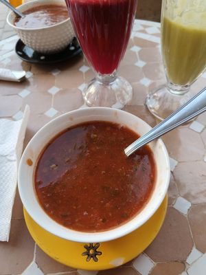 Charira soup at Shyadma's Vegan Food in Essaouira