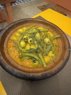 Maybe best tagine I’ve had?  at Shyadma's Vegan Food in Essaouira