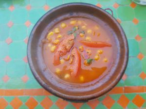 Chickpeas tajine at Shyadma's Vegan Food in Essaouira