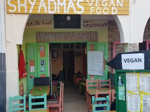 Entrance at Shyadma's Vegan Food in Essaouira