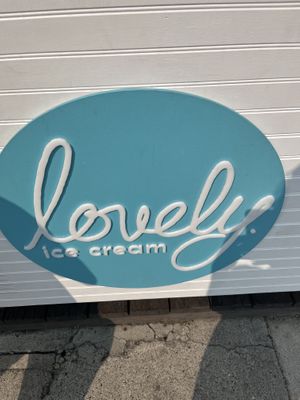 Lovely ice cream cart   at Lovely Ice Cream in Canmore
