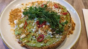 Vegan feta at Society Bar & Kitchen in Edinburgh