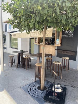 Outdoor seating available   at Meke Cafe at Meke Coffee Roasters in Ibiza