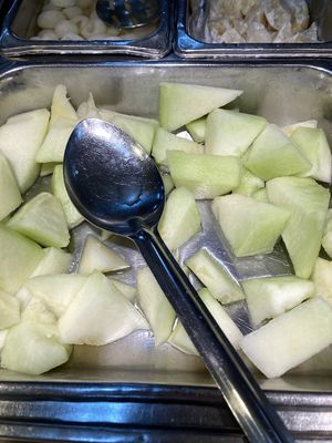 Cantaloupe from buffet  at Oriental Super Buffet in Zanesville