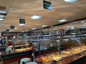 Buffet stations at Oriental Super Buffet in Zanesville