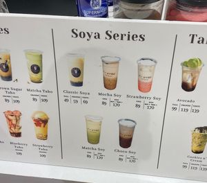 Soya series on menu!   at Taho Klasiko - SM City Tarlac in Tarlac City