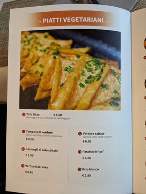 Vegetarian options at Saporoso in Trento