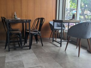 upstairs seating at VEGANERIE Street - วงเวียนใหญ่ in Bangkok