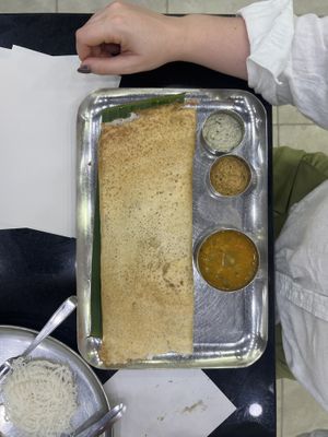 Masala dosa  at Balaji Dosai in Kandy