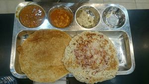Onion Uthappam at Balaji Dosai in Kandy