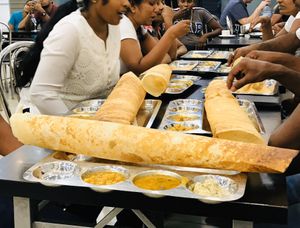 Paper dosa  at Balaji Dosai in Kandy