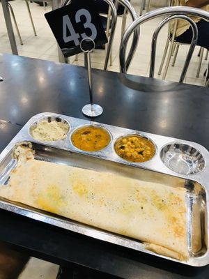 Masala dosa  at Balaji Dosai in Kandy