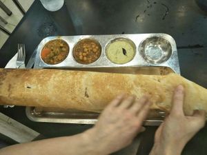 Masala dosa. at Balaji Dosai in Kandy