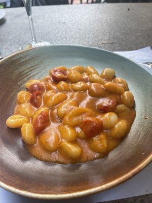 Gnocchis à la tomate ( mdemandez sans fromage râpé par sécurité)  at FindFour in Korca