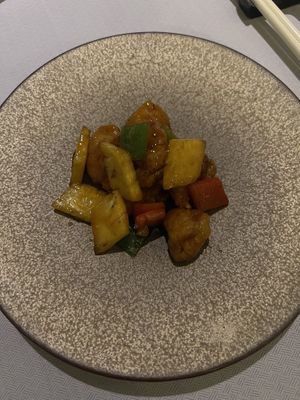 Sweet and sour lions mane  at Rùn in Hong Kong Island