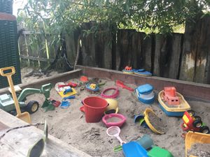 Children‘s play area  at Unverzichtbar - Kiosk in Spiekeroog