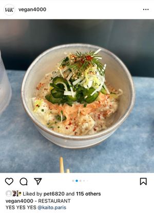 tofu in sesame sauce  at Takuto in Paris