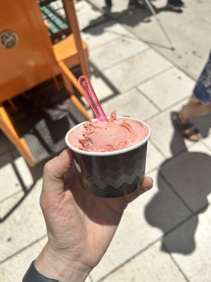 Strawberry 🍓   at Riva Gelateria in Split