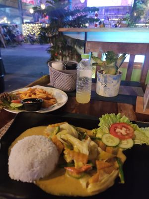 Vegetable curry at Achille Restobar in Moalboal