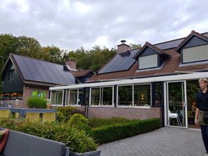 View from the garden at Pancake Restaurant Bergzicht (Pannenkoekenhuis Bergzicht) in Woudenberg