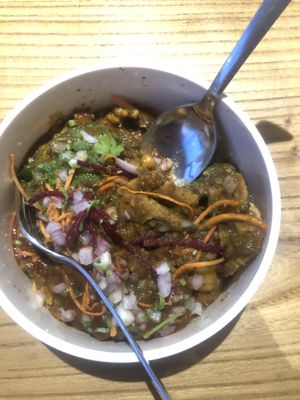 Choley paddi chaat  at Neha Snacks in Leh