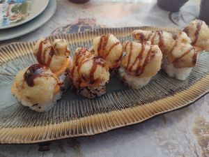 Cauli rolls at Sushi & Salad in Saffron Walden