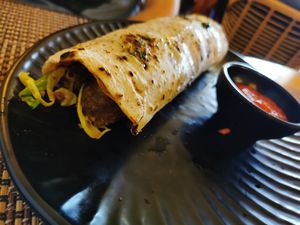 kebab with mushroom stuffing at Elevant in Tallinn