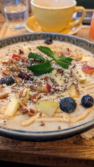 Warm porridge at Salvator Boutique Hotel in Prague