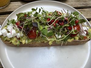 Open sandwichh  at Salvator Boutique Hotel in Prague