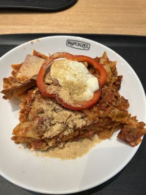 vegane Lasagne   at Rapunzel Welt in Legau
