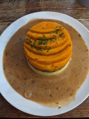 Vegan haggis at Makars Mash Bar - Edinburgh in Edinburgh