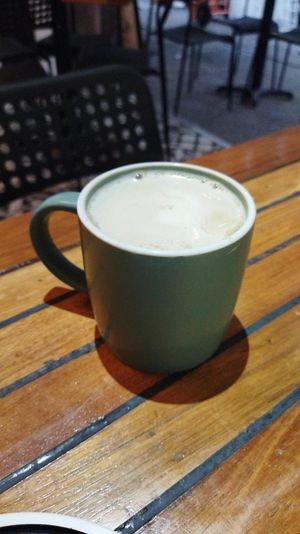 Chai latte at Santa Foodies in Mexico City
