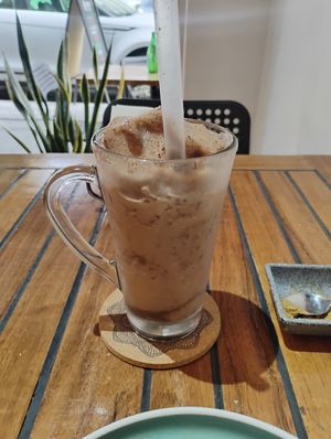 Chocolate frappé at Santa Foodies in Mexico City