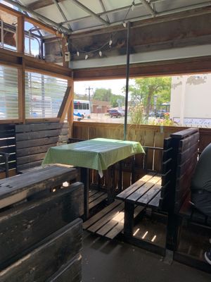 Seating at Lunchbox Cafe in Ellensburg