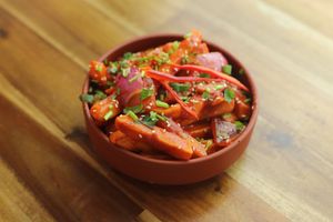 Vegan Chips chilli at Momo Central Brunswick in Brunswick