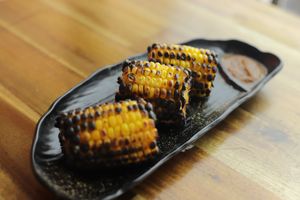 vegan grilled  spiced corn at Momo Central Brunswick in Brunswick